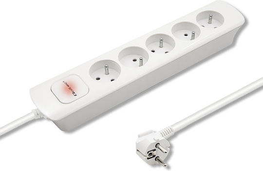 Qoltec Smart Πολύπριζο 5 Θέσεων με Καλώδιο 1.8m
