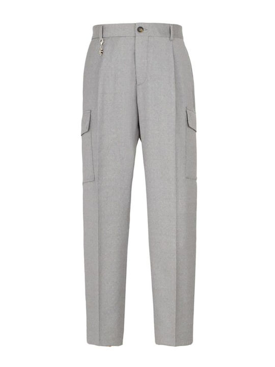 Manuel Ritz Men's Trousers Gray