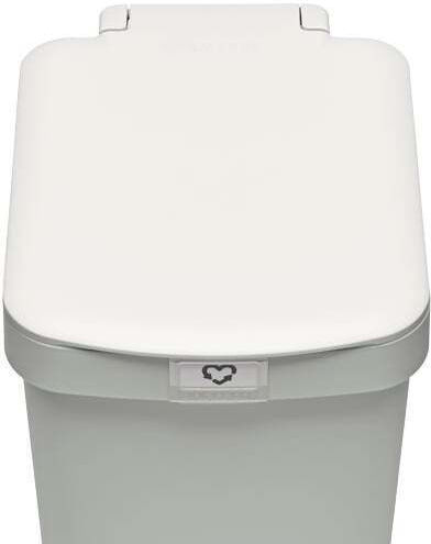 Brabantia Κάδος Stepup Απορριμμάτων Πλαστικός με Πεντάλ Γκρι 16lt