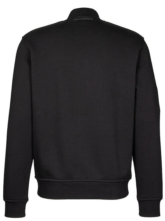 Karl Lagerfeld Herren Sweatshirt Jacke Schwarz