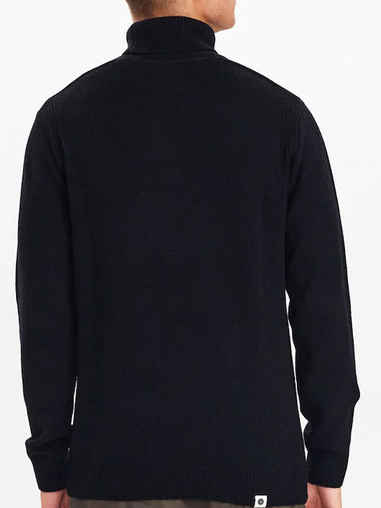 Anerkjendt Men's Long Sleeve Sweater Turtleneck Black