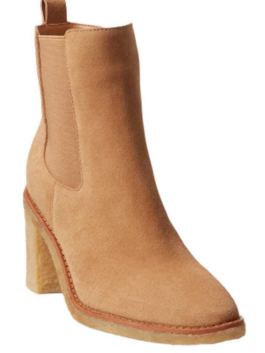 Ralph Lauren Suede Women's Ankle Boots Brown