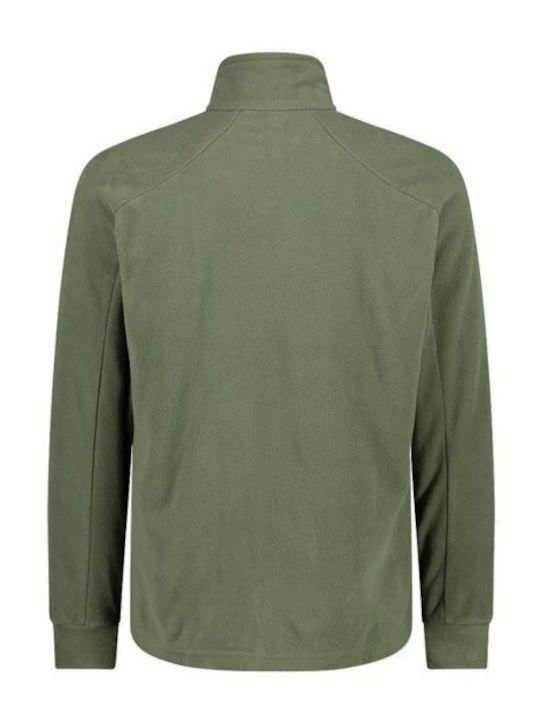 CMP Men's Fleece Cardigan with Zipper Khaki