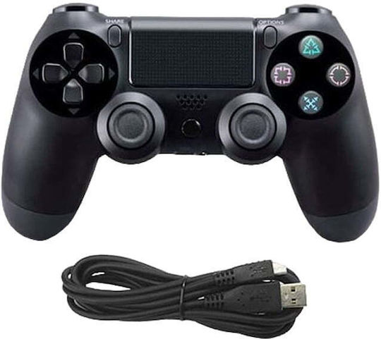 Double Motor Vibration 4 Wired Gamepad for PS4 Black