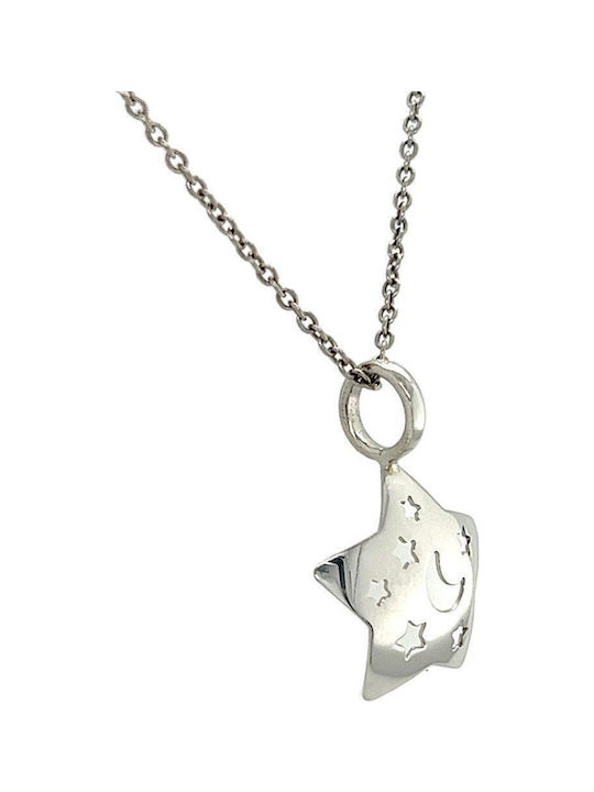 Xryseio Kinder-Motiv Stern aus Weißgold 18K