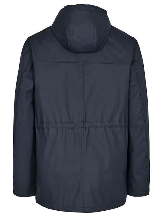 Anerkjendt Men's Winter Jacket Waterproof Navy Blue