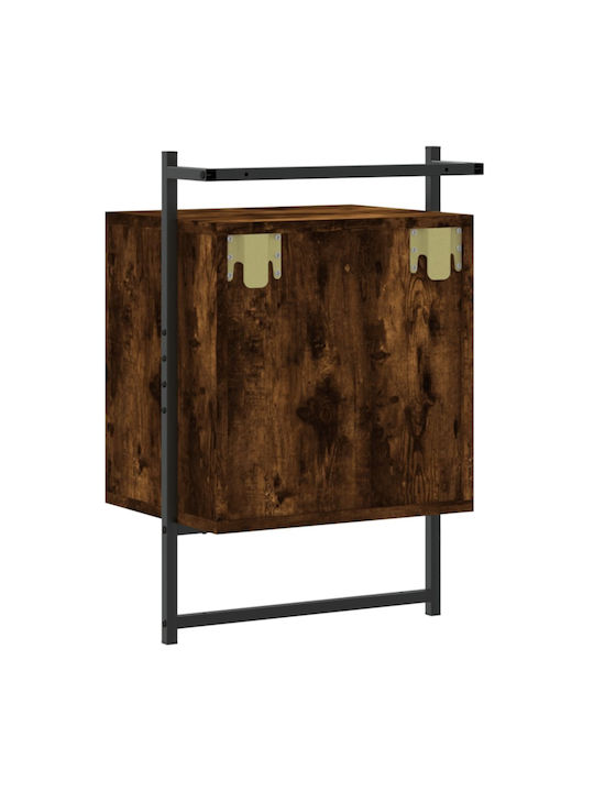 Nachttische Metall Smoky Oak 2Stück 40x30x61cm