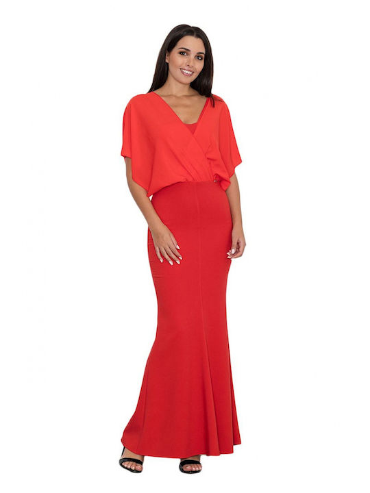 Figl M577 Maxi Kleid Rot