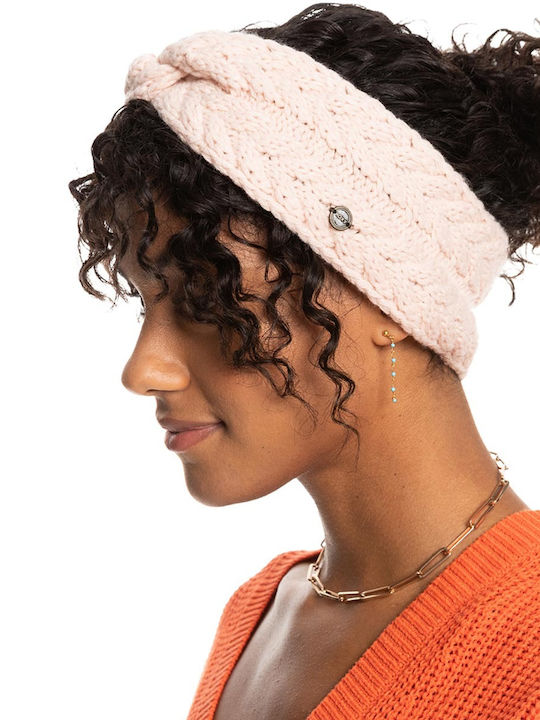 Pink Breath Headband Knitted in Pink color