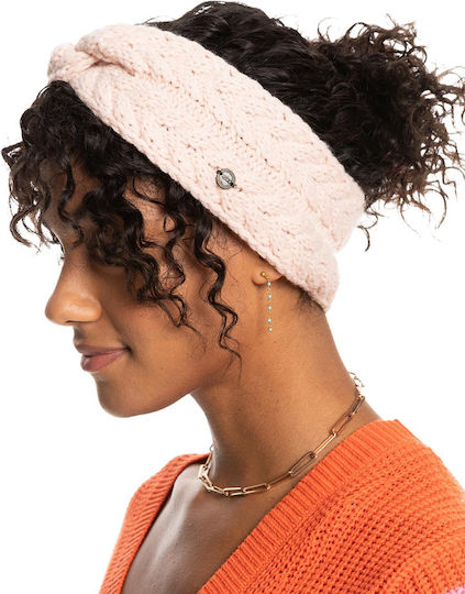 Pink Breath Γυναικείο Headband Πλεκτό σε Ροζ χρώμα
