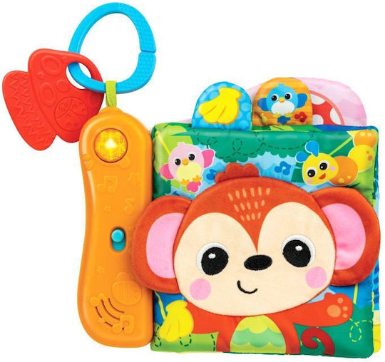 Winfun Activity Book Booklet The Animals of the Jungle made of Fabric with Music and Sounds for 3++ Months
