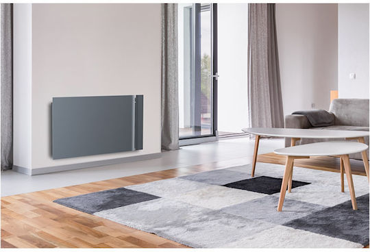 Radialight Kyoto Konvektorheizung Wand 750W mit elektronischem Thermostat und WiFi 68.5x10cm Anthrazit