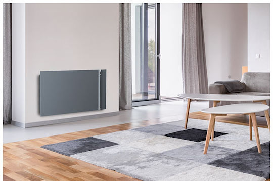 Radialight Kyoto Konvektorheizung Wand 1500W mit elektronischem Thermostat und WiFi 102x45cm Anthrazit