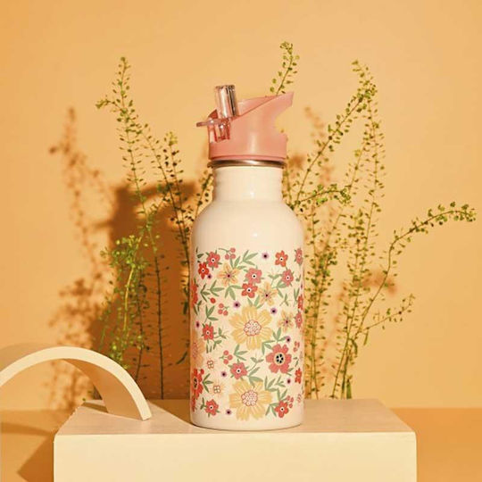 Yoko Design Kids Water Bottle Stainless Steel with Straw Non Spill 500ml