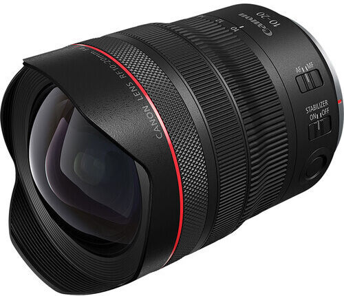 Canon Full Frame Φωτογραφικός Φακός 10-20mm f/4 L IS STM Ultra-Wide Zoom για Canon RF Mount Μαύρος