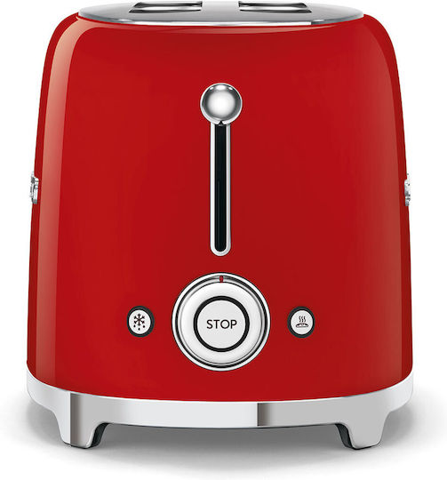 Smeg Toaster 2 Slots 950W Red