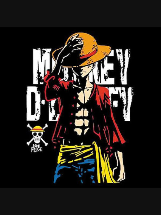 Takeposition Monkey D.luffy T-shirt Ein Stück Schwarz