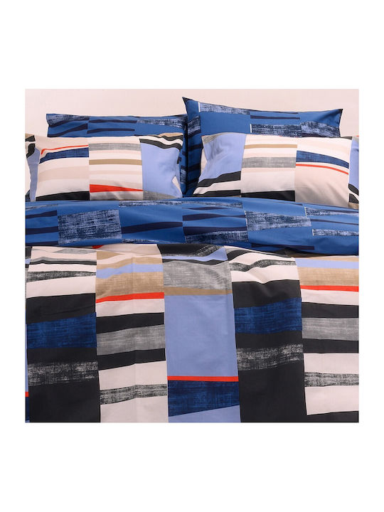 Melinen Sheet Sets Queen 235x270cm. Tommy Blue 4pcs