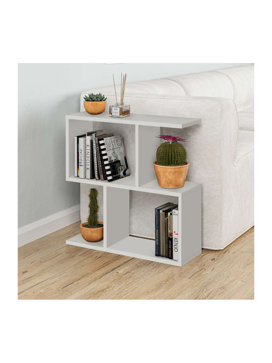 Masă Laterală Rectangulară Homemania din Lemn Albă 60x20x60cm