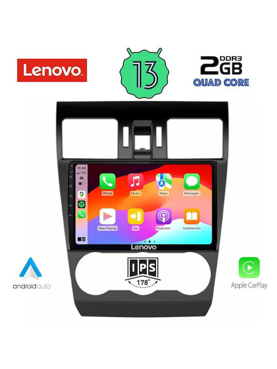 Lenovo Ηχοσύστημα Αυτοκινήτου για Subaru Forester 2013-2019 (Bluetooth/USB/WiFi/GPS/Apple-Carplay/Android-Auto) με Οθόνη Αφής 9"