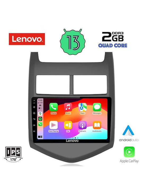 Lenovo Car-Audiosystem für Chevrolet Aveo 2011-2014 (Bluetooth/USB/WiFi/GPS/Apple-Carplay/Android-Auto) mit Touchscreen 9"