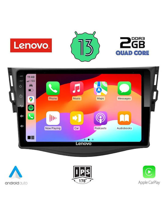Lenovo Ηχοσύστημα Αυτοκινήτου για Toyota RAV 4 2006-2012 (Bluetooth/USB/WiFi/GPS/Apple-Carplay/Android-Auto) με Οθόνη Αφής 9"