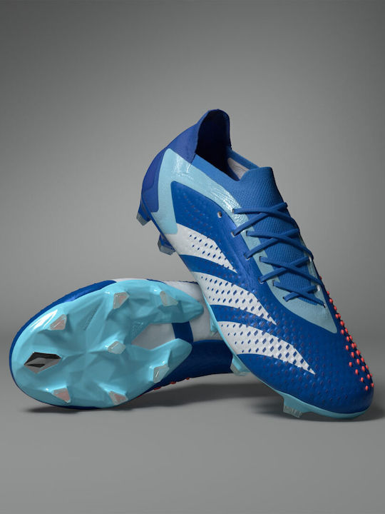 Adidas Predator Accuracy.1 L FG Low Football Shoes with Cleats Bright Royal / Cloud White / Bliss Blue