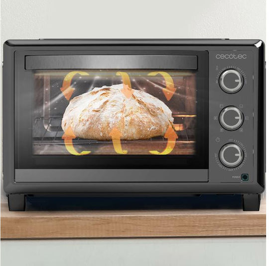 Cecotec Bake & Toast 2600 4Pizza Electric Countertop Oven 26L No Burners Hot Air Black