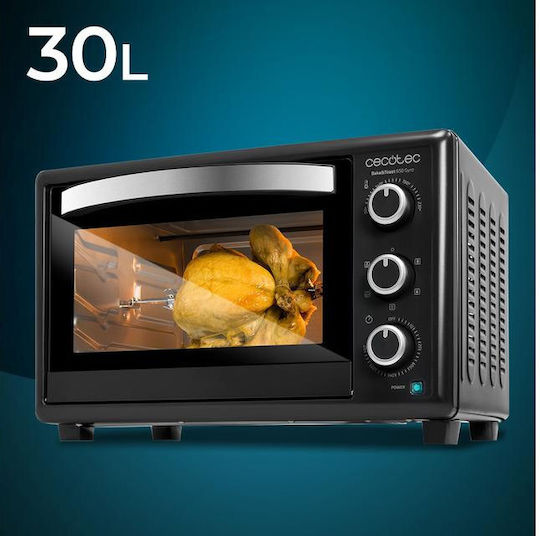 Cecotec Bake & Toast 3090 Gyro Ηλεκτρικό Φουρνάκι 30lt Χωρίς Εστίες με Αέρα Μαύρο