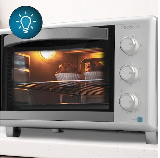 Cecotec Bake & Toast 3090 Gyro Electric Countertop Oven 30lt No Burners Hot Air White