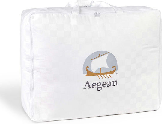 Αιγαίον Πάπλωμα Υπέρδιπλο 240x260εκ. Cassette White 350 GSM