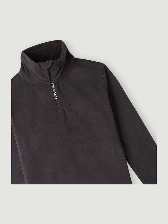 Fleece Kinder-Sweatshirt Schwarz