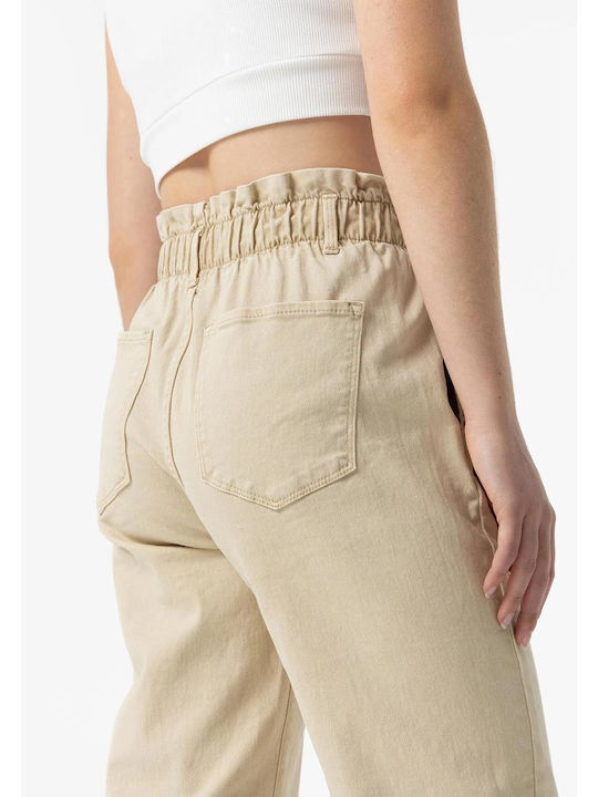 Kids' Denim Pants Beige