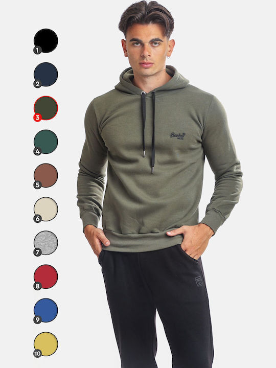 Sweatshirt with Hood Khaki