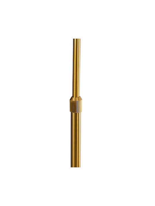 GloboStar Cordelia Floor Lamp H180xW30cm. with Socket for Bulb E27 Gold