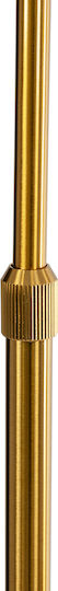 GloboStar Cordelia Floor Lamp H180xW30cm. with Socket for Bulb E27 Gold