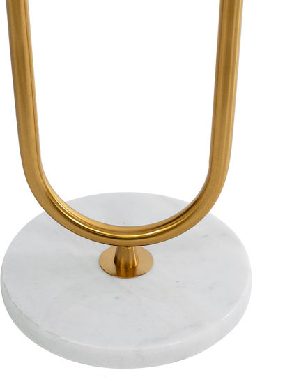 GloboStar Cordelia Floor Lamp H180xW30cm. with Socket for Bulb E27 Gold