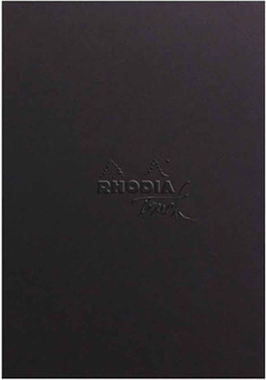 Rhodia Бележник A5 50 Листa с Бели Страници Черен