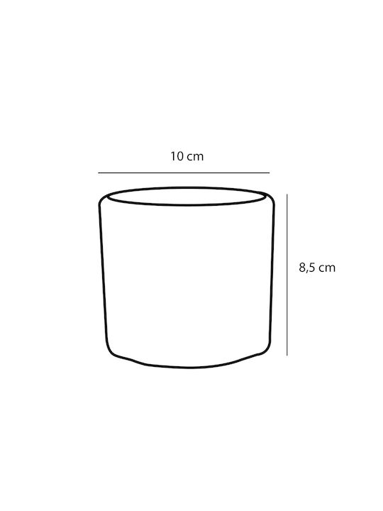 Mica Κασπώ Κεραμικό Χρυσό 10x10x9εκ.