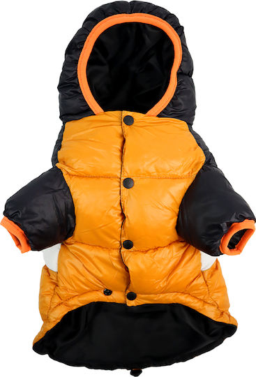Dashi Orange Waterproof Dog Coat XLarge with 44cm Back Length