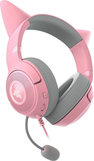 Razer Kraken Kitty V2 Over Ear Gaming Headset with Connection USB Quartz