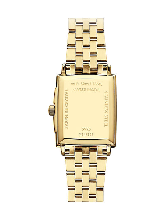 Raymond Weil Women's Watch with Gold Metal Bracelet