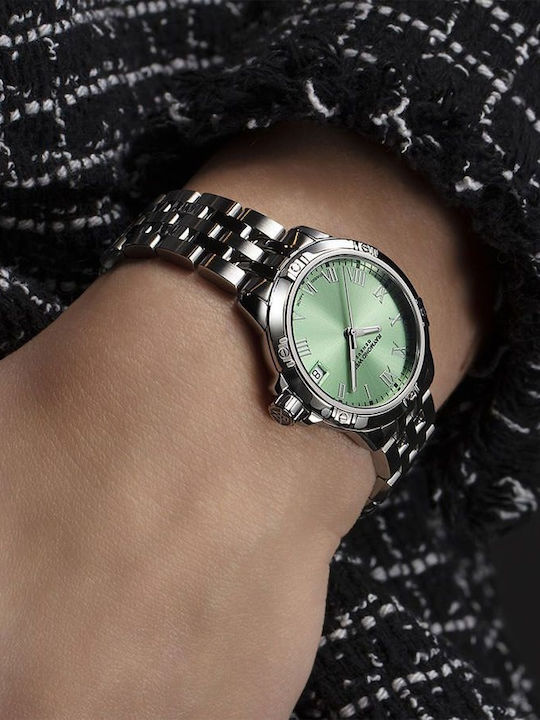 Raymond Weil Γυναικείο Ρολόι 30mm Μπαταρίας με Ασημί Μεταλλικό Μπρασελέ