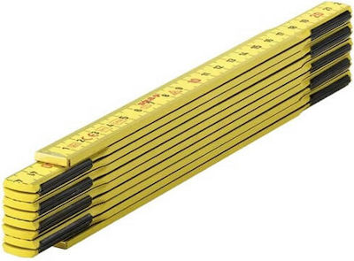 06019 Wooden Folding Ruler 2m