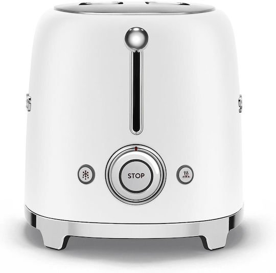 Smeg Φρυγανιέρα 2 Θέσεων 950W Λευκή