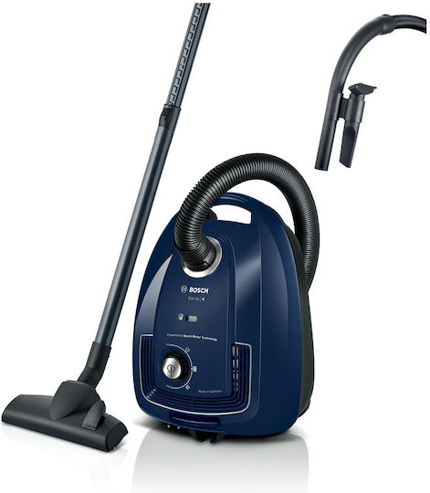 Bosch BGL38BU1 Ηλεκτρική Σκούπα 600W με Σακούλα 4lt Μπλε