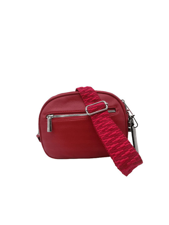 Paolo Bags Damen Tasche Crossbody Rot