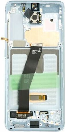 Samsung Screen Without Front Camera with Touch Mechanism for Samsung Galaxy S20 (Cloud Blue)
