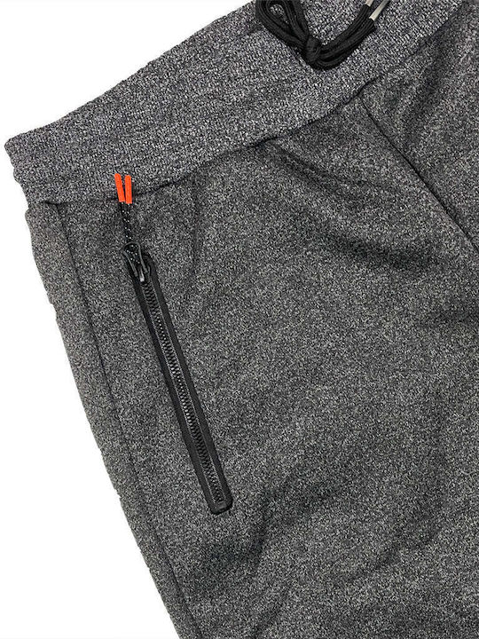 Ustyle Men's Fleece Sweatpants with Rubber Gray