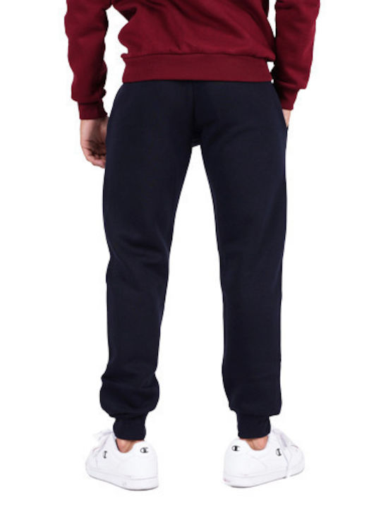 Sweatpants with Elastic Navy Blue